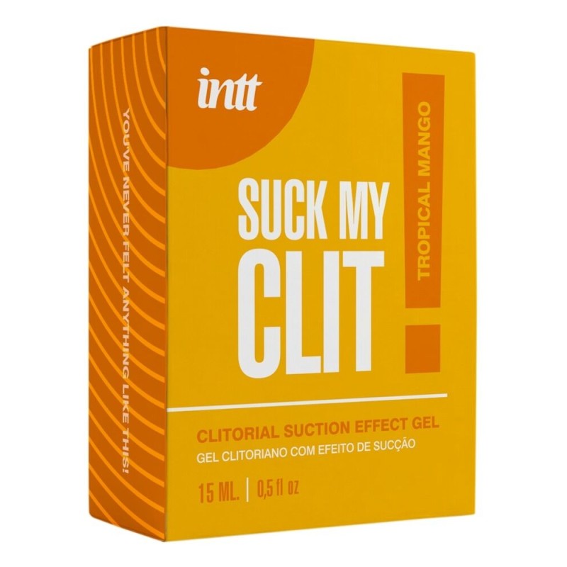 Смоктайзер для клитора Intt Suck My Clit Tropical Mango (15 мл), манго, гель с эффектом посасывания