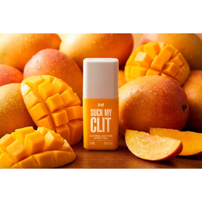 Смоктайзер для клитора Intt Suck My Clit Tropical Mango (15 мл), манго, гель с эффектом посасывания