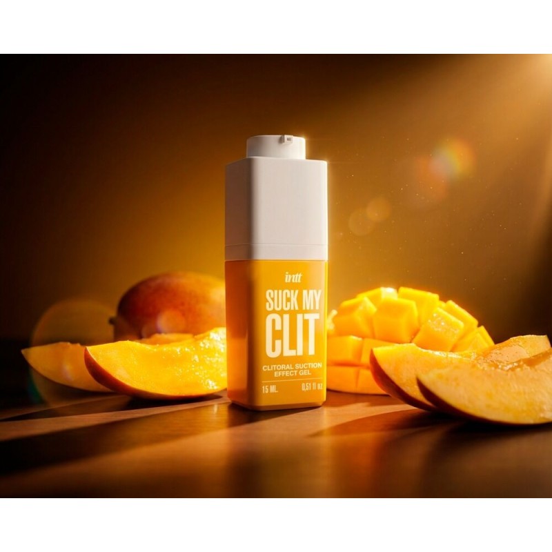 Смоктайзер для клитора Intt Suck My Clit Tropical Mango (15 мл), манго, гель с эффектом посасывания