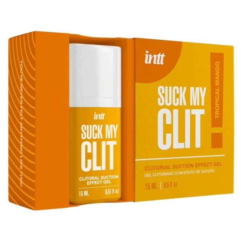 Смоктайзер для клитора Intt Suck My Clit Tropical Mango (15 мл), манго, гель с эффектом посасывания