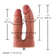 Двойной фаллоимитатор для секс-машин Hismith Silicone Double Penetrator Dildo, система KlicLok