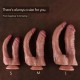 Двойной фаллоимитатор для секс-машин Hismith Double Penetrator, 9.25″, KlicLok и присоска