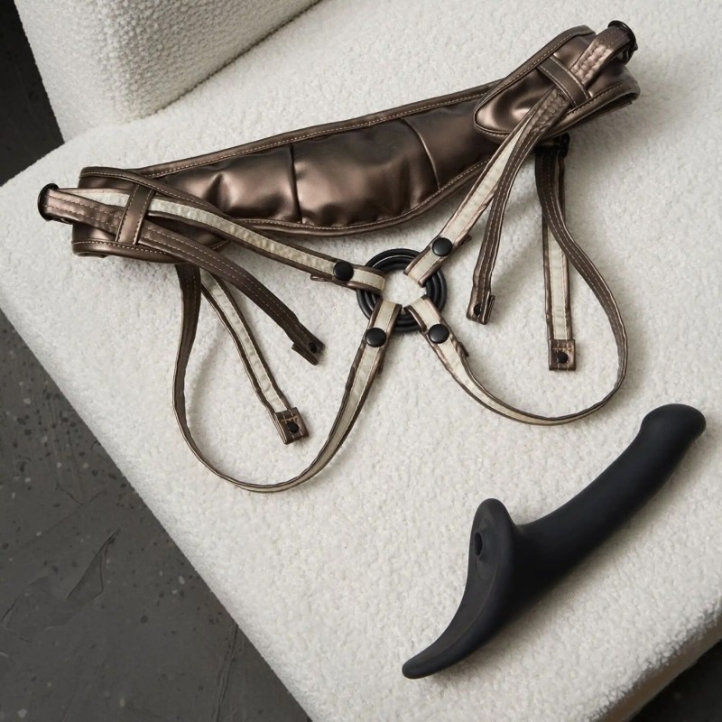 Трусы для страпона Strap-On-Me Leatherette HARNESS DESIROUS - NEW DESIGN