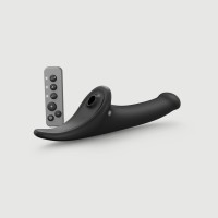Вибронасадка для страпона с вакуумной стимуляцией Strap-On-Me Multi Orgasm Dildo M Black