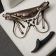 Вибронасадка для страпона с вакуумной стимуляцией Strap-On-Me Multi Orgasm Dildo M Black