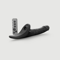 Вибронасадка для страпона с вакуумной стимуляцией Strap-On-Me Multi Orgasm Realistic Dildo M Black