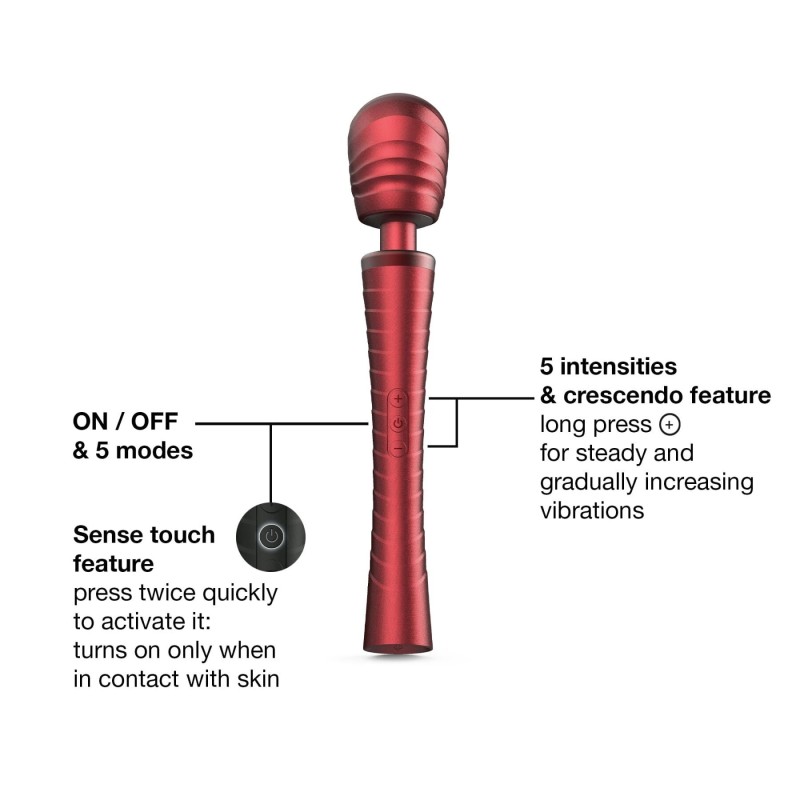 Вибромассажер Manwan MAN.WAND EDGY Velvet Red