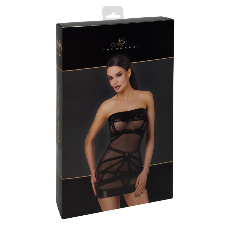 Платье Noir Handmade F359 Bondesque Off-shoulder mini dress L