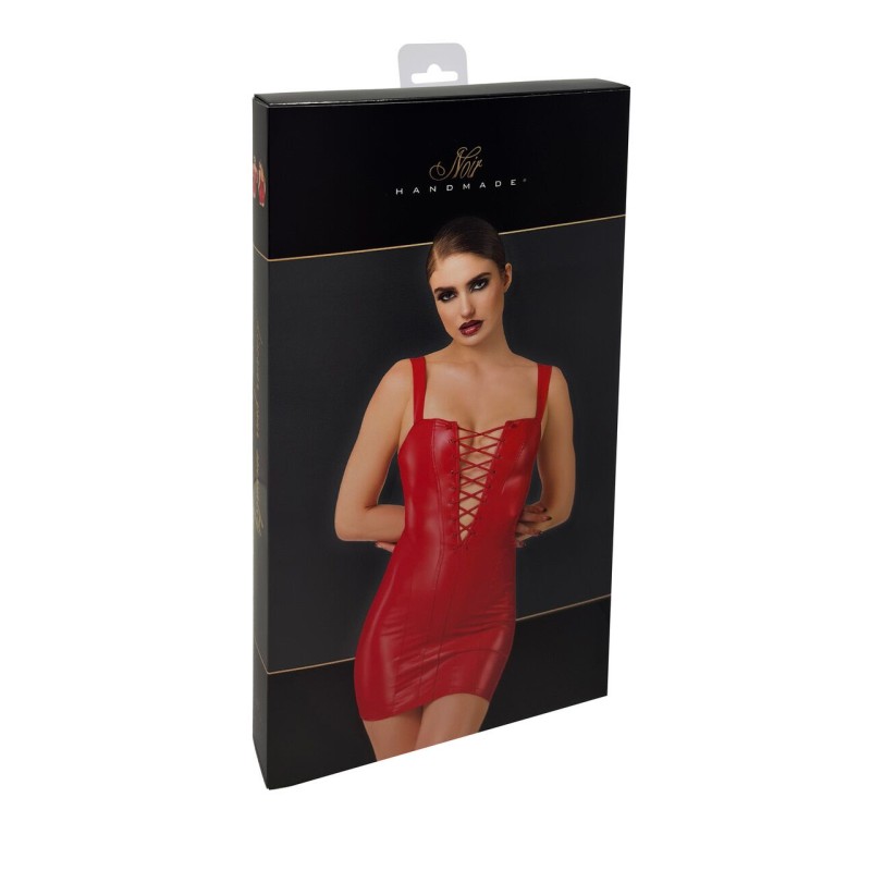 Платье Noir Handmade F364 Bombshell Lace-Up Mini Dress Red L