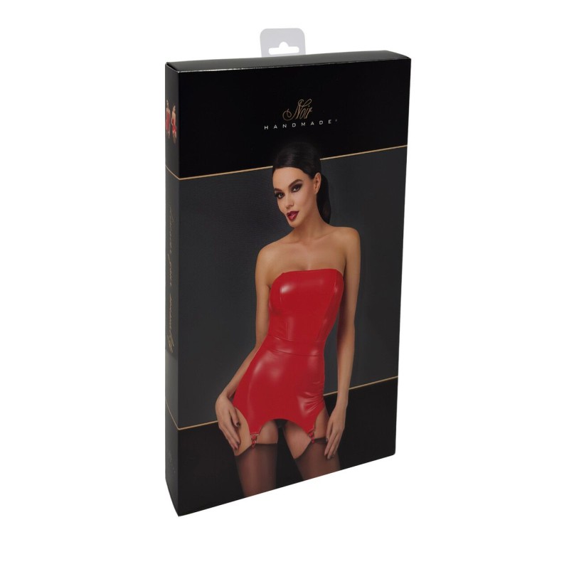 Корсет с подвязками для чулок Noir Handmade F368 Bombshell Fierce Corset-belt Red XS