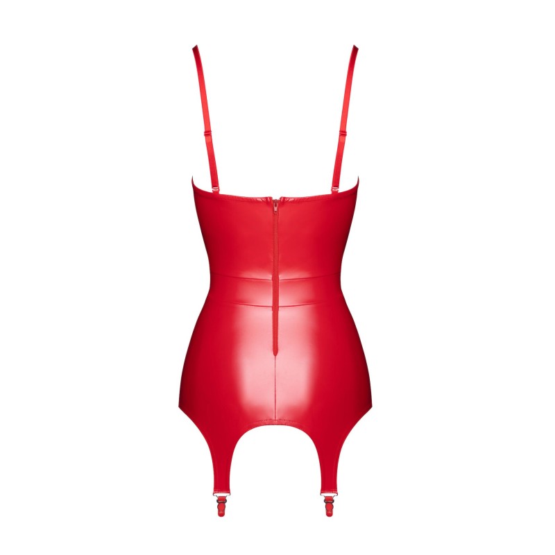 Корсет с подвязками для чулок Noir Handmade F368 Bombshell Fierce Corset-belt Red XS