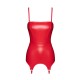 Корсет з підв'язками для панчіх Noir Handmade F368 Bombshell Fierce Corset-belt Red XL