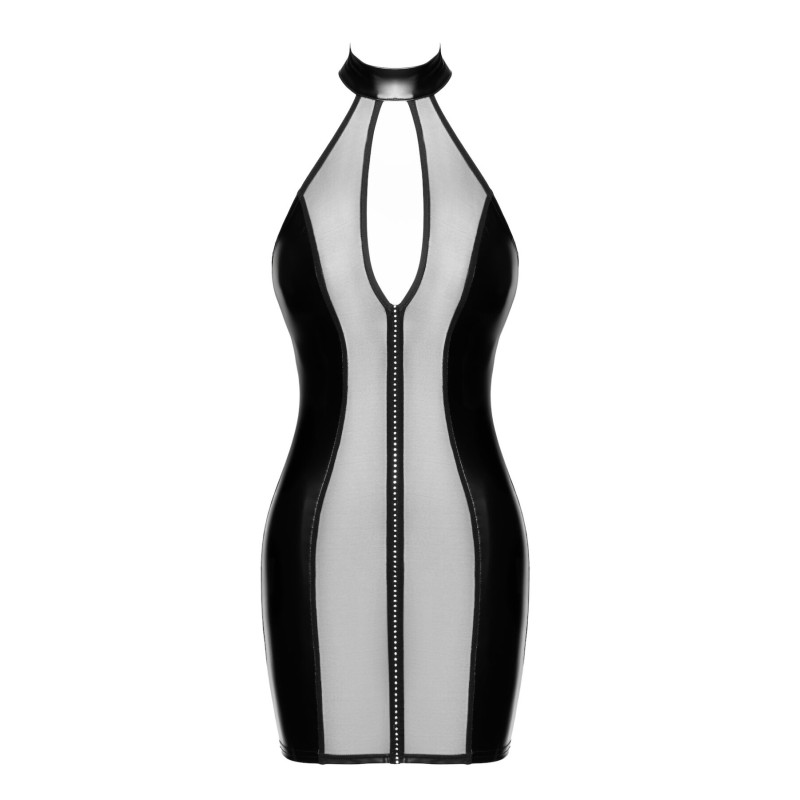 Платье Noir Handmade F370 Luxuria Crystal Sheer Mini Dress XS