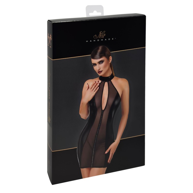 Платье Noir Handmade F370 Luxuria Crystal Sheer Mini Dress XS