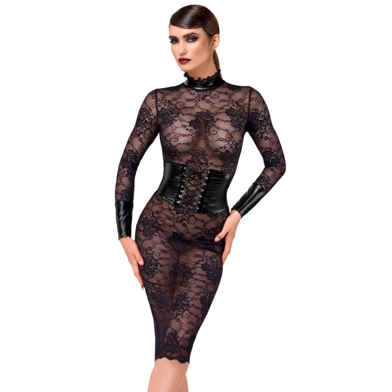 Сукня Noir Handmade F375 Noirelle Lace Corset Midi dress L
