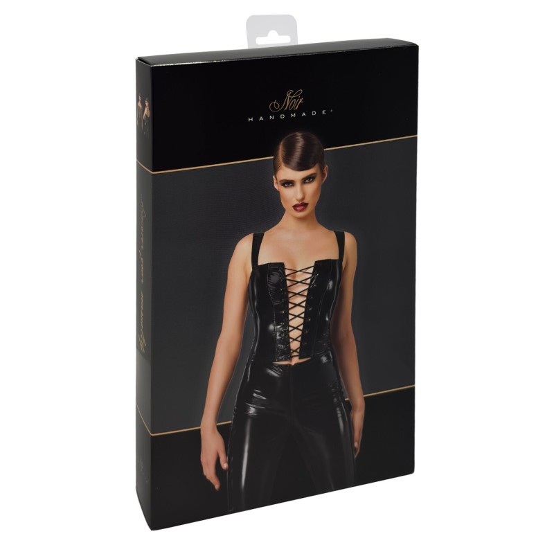 Корсет Noir Handmade F379 Dominae Frontbind PVC Corset Top XL