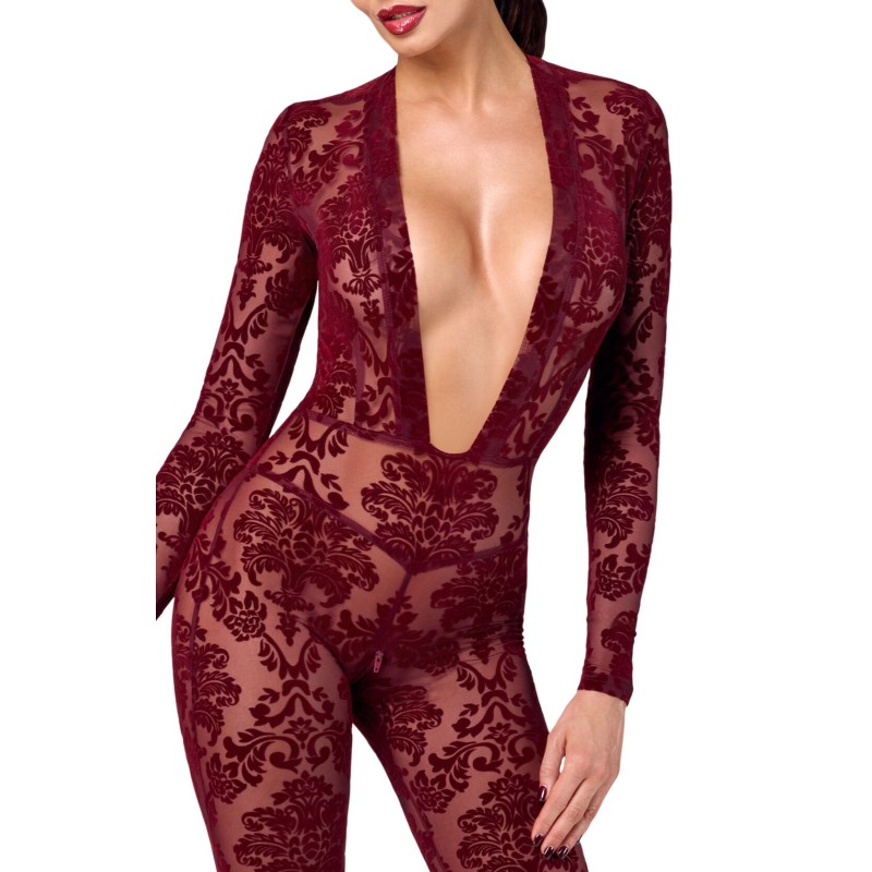 Бодістокінг Noir Handmade F382 Kink Royal Catsuit XS