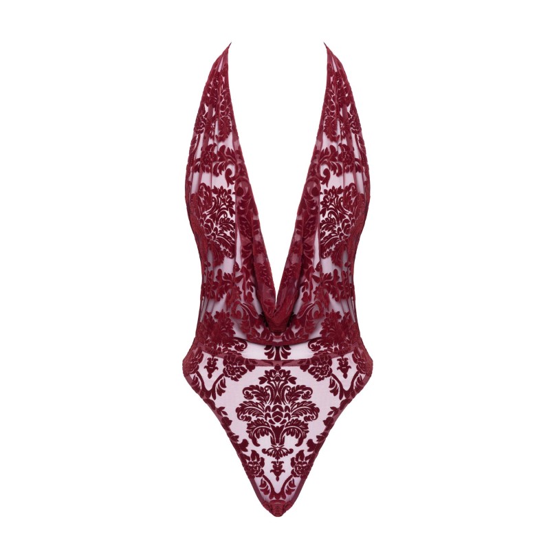 Боди Noir Handmade F386 Kink Royal cascade bodysuit XL