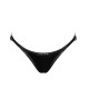 Трусики Noir Handmade P014 Dominae PVC panty with silver clasp M