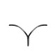 Трусики Noir Handmade P014 Dominae PVC panty with silver clasp M