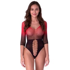 Бодистокинг Passion BS118 black/red