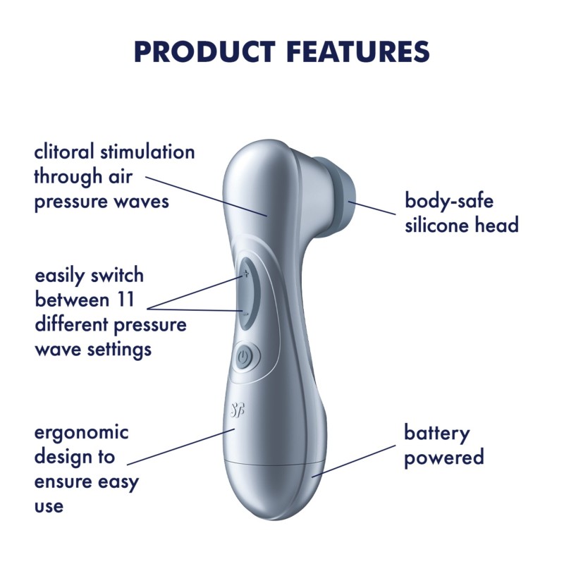 Вакуумный клиторальный стимулятор Satisfyer Pro 2 Generation 2 Battery Series Llight Blue