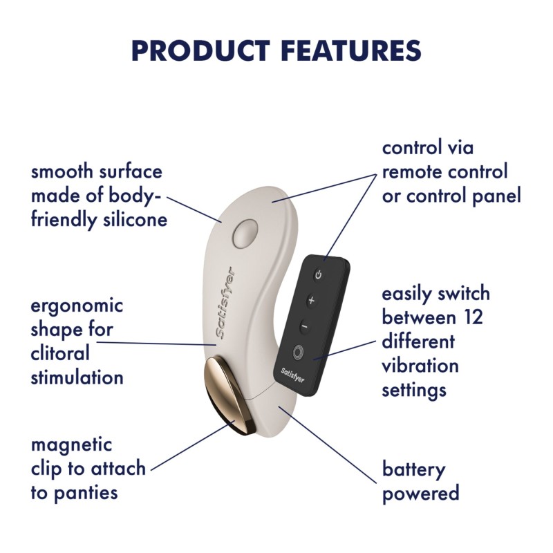 Смарт-вибратор в трусики Satisfyer Little Secret Battery Series с пультом ДУ