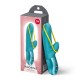 Мини вибратор-кролик со стимулирующей лентой Fun Factory AMORINO Aquamarine, лента съемная