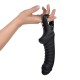 Вибратор для точки G Fun Factory TIGER Black, ребристый, подходит для анальной стимуляции