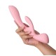 Двусторонний вибратор-кролик Satisfyer Triple Oh Pink (мятая упаковка!!!)