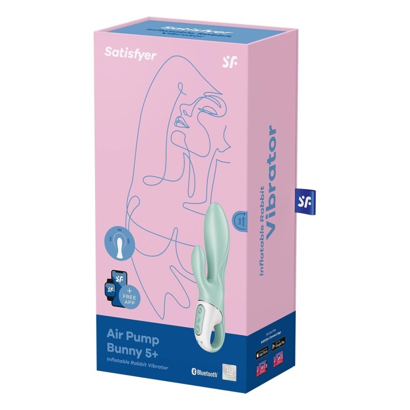 Смарт вибратор-кролик Satisfyer Air Pump Bunny 5+ (мятая упаковка!!!)
