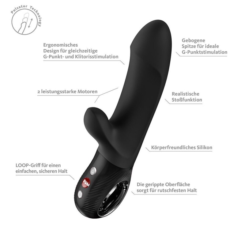 Пульсатор Fun Factory Bi Stronic Embrace Black (м'яте паковання!!!)