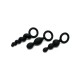 Набор анальных игрушек Satisfyer Plugs black (set of 3) - Booty Call  (мятая упаковка!!!)