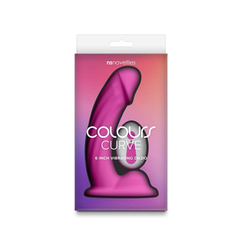 Дилдо с вибрацией NS Novelties Colours - Curve - Vibrating - 6