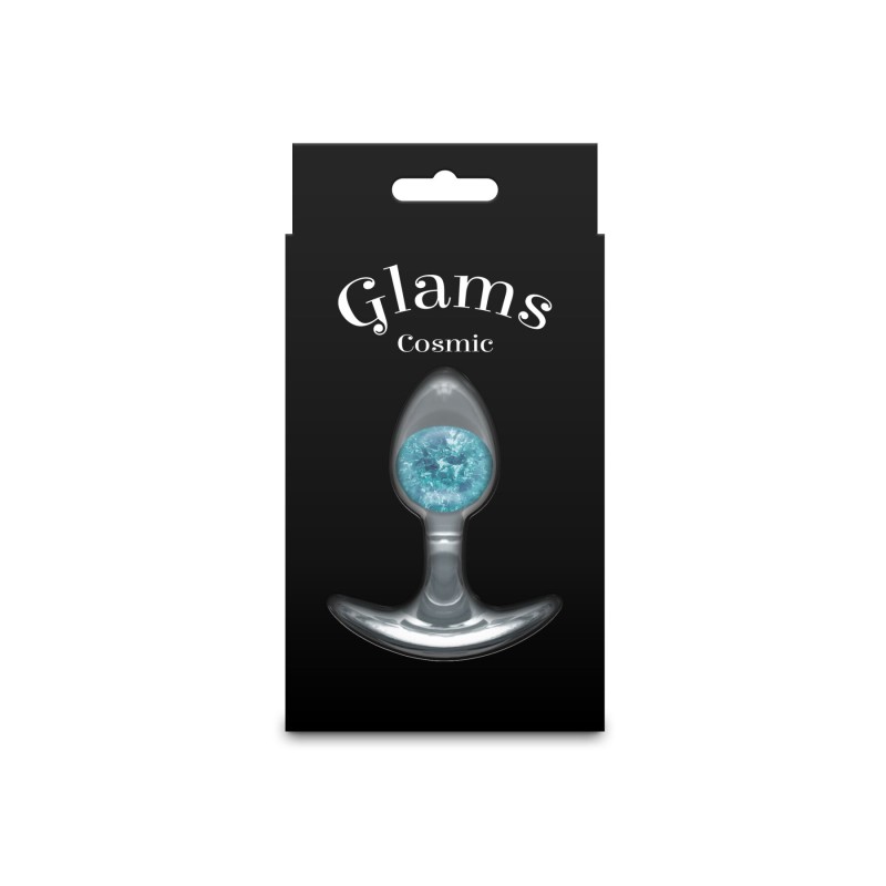 Анальная пробка NS Novelties Cosmic Glams - Small - Blue