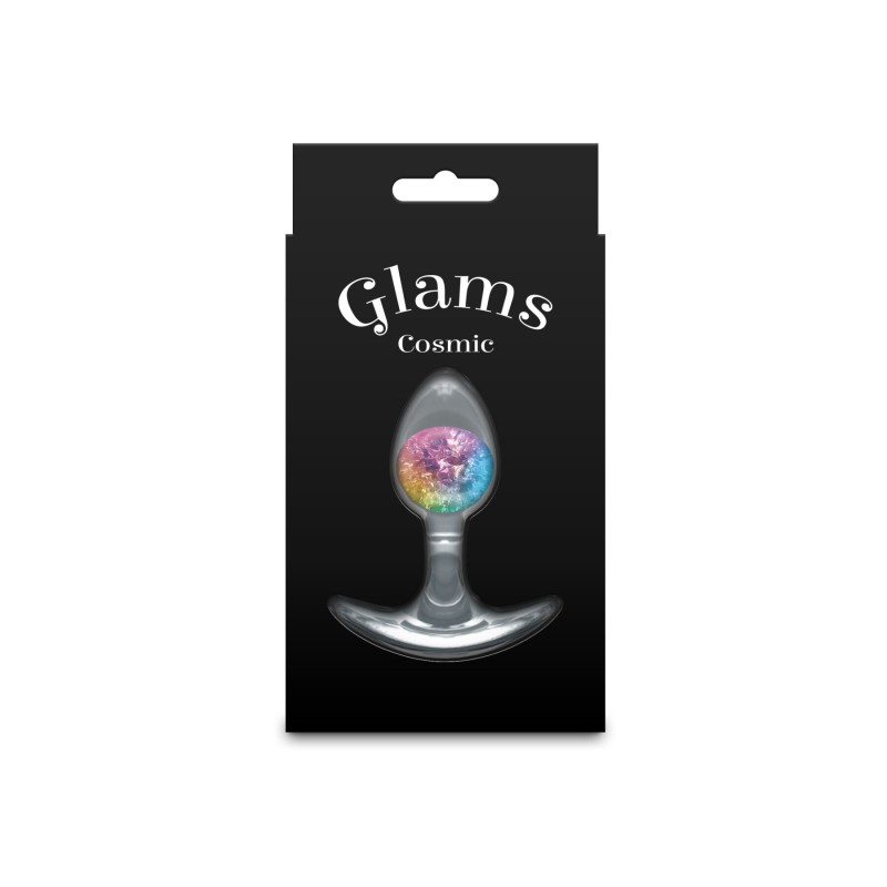 Анальная пробка NS Novelties Cosmic Glams - Small - Rainbow