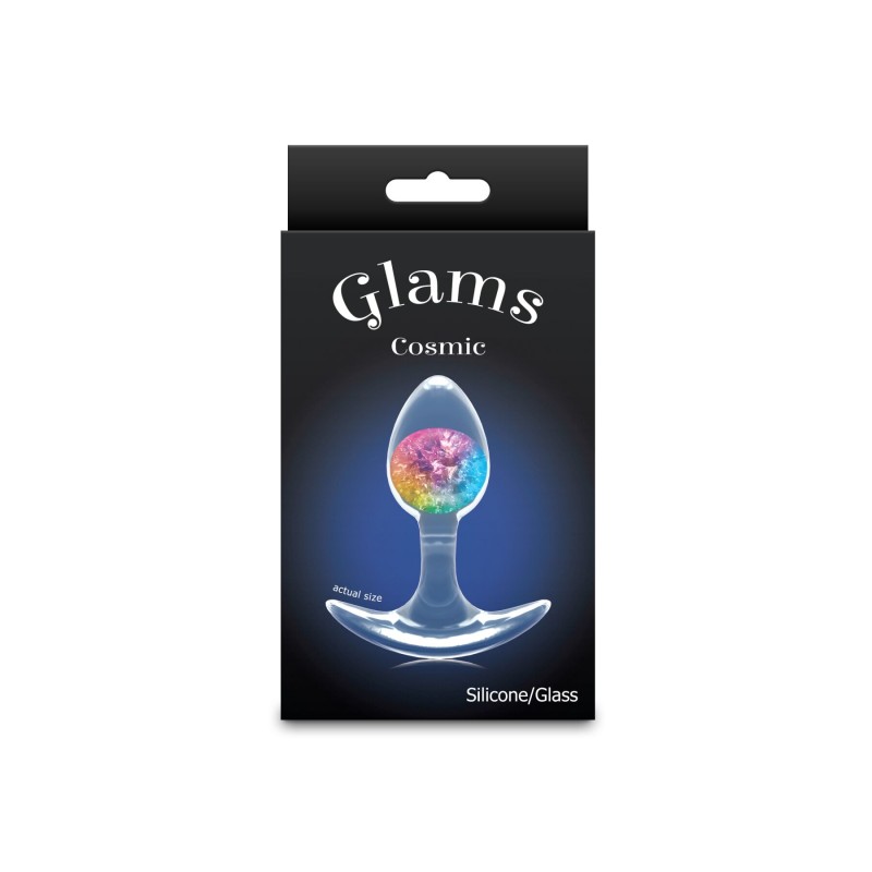 Анальная пробка NS Novelties Cosmic Glams - Small - Rainbow