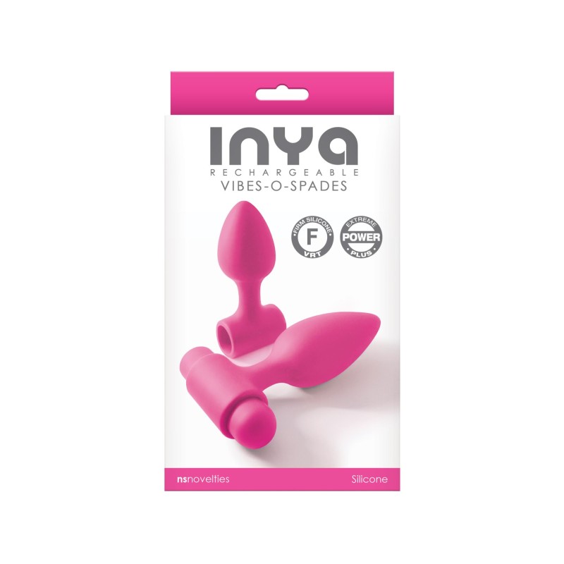 Анальная пробка с вибрацией NS Novelties INYA - Vibe-O-Spades -Pink