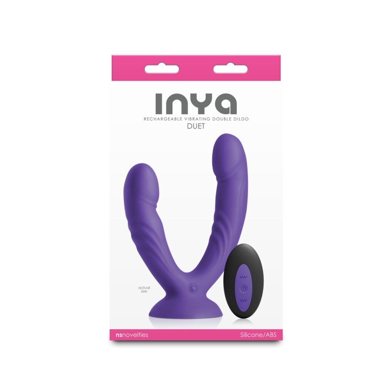 Двойной дилдо с вибрацией NS Novelties INYA - Duet - Purple