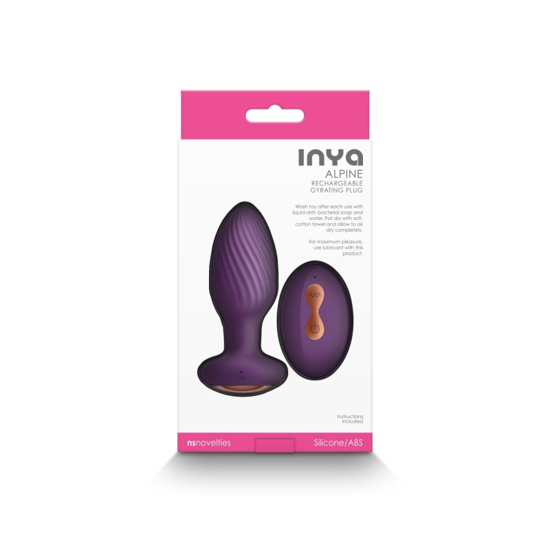 Анальная пробка с вибрацией NS Novelties INYA - Alpine - Purple