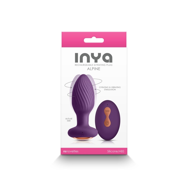 Анальная пробка с вибрацией NS Novelties INYA - Alpine - Purple