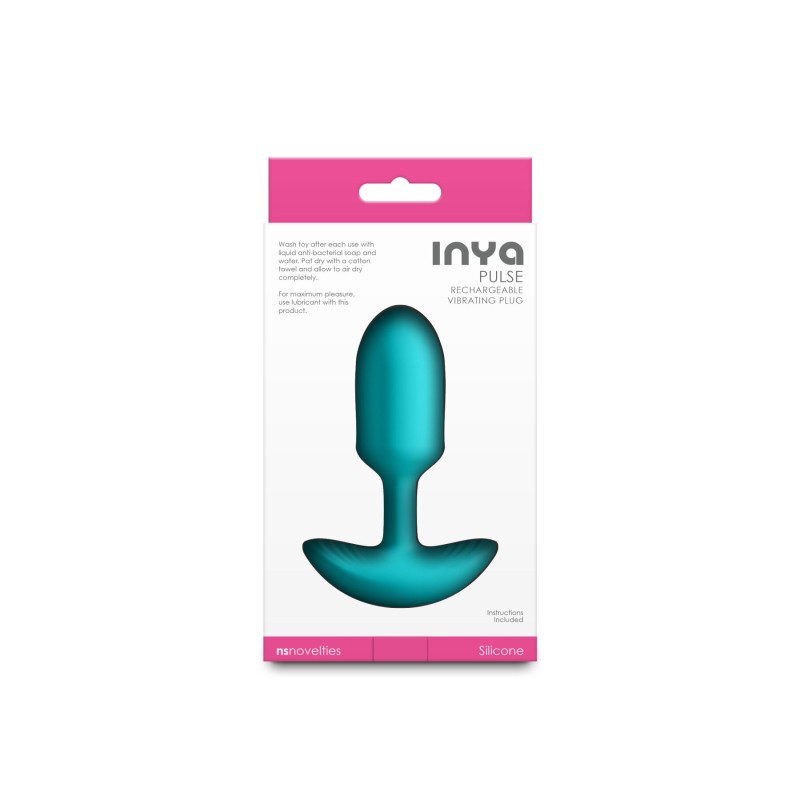 Анальная пробка с вибрацией NS Novelties INYA - Pulse - Teal