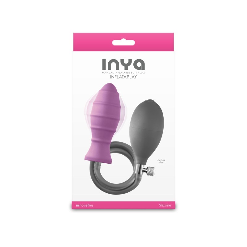 Надувная анальная пробка NS Novelties INYA - InflataPlay - Pink
