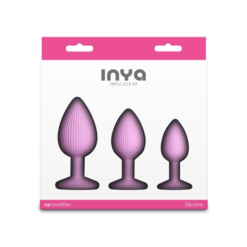 Набор анальных пробок NS Novelties INYA - Triple Ace Kit - Blush