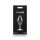 Стеклянная анальная пробка NS Novelties Crystal - Desires - Red Heart - Medium