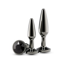 Набор анальных пробок NS Novelties Rear Assets - Tapered Trainer Kit - Gunmetal - Black