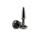 Анальная пробка NS Novelties Rear Assets - Tapered - Small - Gunmetal - Black