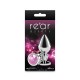Анальна пробка NS Novelties Rear Assets - Silver - Medium - Pink Gem