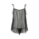 Сорочка прозрачная беби долл Passion MELANIA CHEMISE S/M black (мятая упаковка!!!)