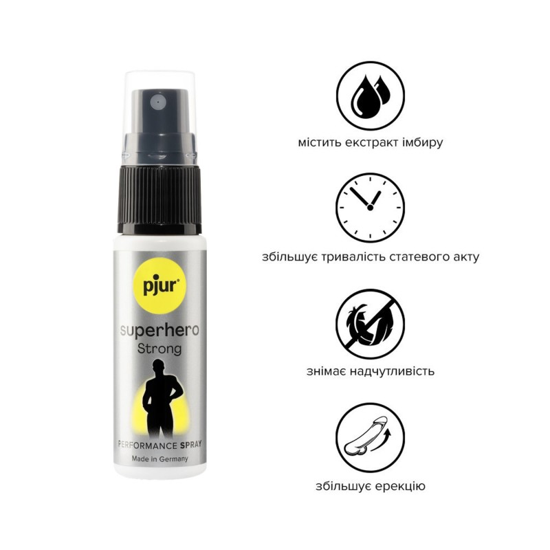 Спрей-пролонгатор pjur Superhero Strong Spray 20 ml (мятая упаковка!!!)